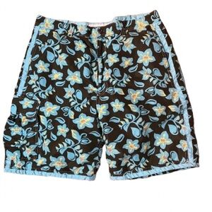 Wearfirst Reversible Floral Print Board Swim Shorts Trunks Size 36